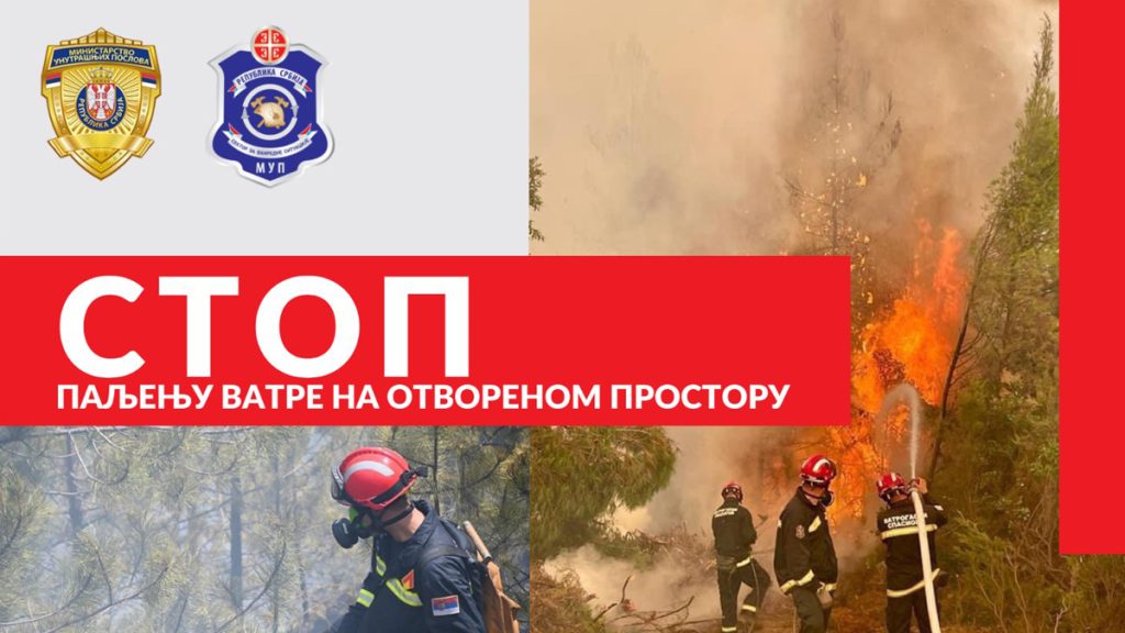 Stop paljenju vatre na otvorenom prostoru.