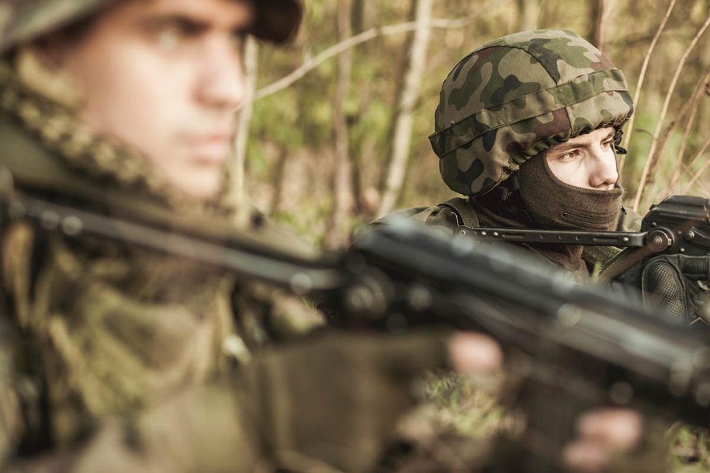 masked soldiers with weapons outdoor 2023 11 27 05 27 07 utc