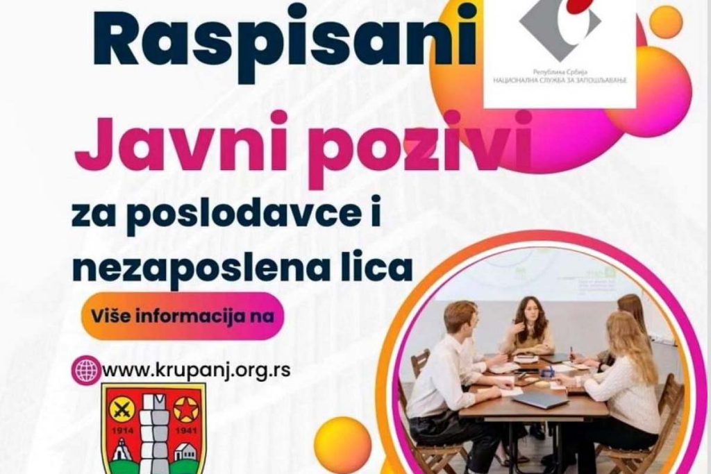 Javni pozivi koje zajednički finansira Nacionalna služba za zapošljavanje i opština Krupanj raspisani su za realizaciju mera aktivne politike zapošljavanja predviđenih Lokalnim akcionim planom zapošljavanja opštine Krupanj za ovu godinu. Reč je o četiri javna poziva za poslodavce i nezaposlena lica.