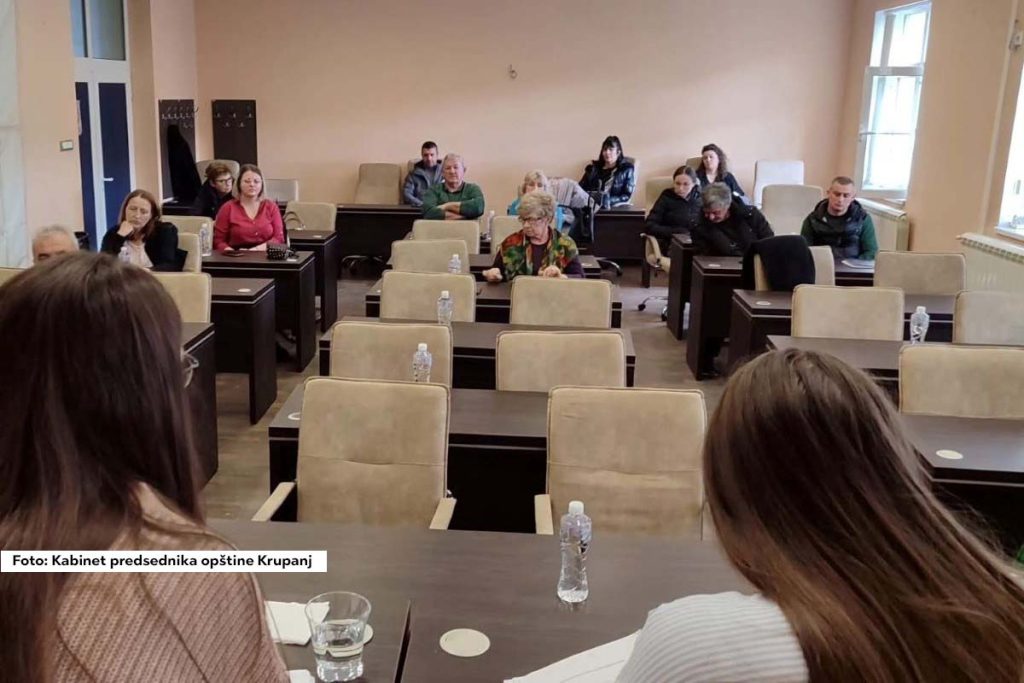 U Velikoj sali Opštine Krupanj održan je sastanak predstavnika udruženja građana, na kom su razmatrani planovi i prioriteti za naredni period. Cilj sastanka bio je da se predstave mogućnosti za podršku lokalnim inicijativama, kao i da se razmotre potrebe i izazovi sa kojima se udruženja susreću.