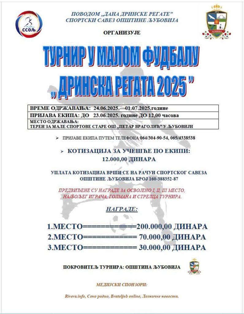 turnir Ljubovija Rivera info