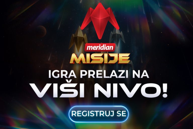 Meridian misije donose najveće nagrade do sada – sakupljaj poene i zameni ih za putovanja, uređaje i sezonske karte! Zamisli da svaka tvoja igra ima dodatnu svrhu. Da ne igraš samo zbog kvota, adrenalina i uzbuđenja, već i zbog lične misije – koja te vodi direktno ka nagradama.