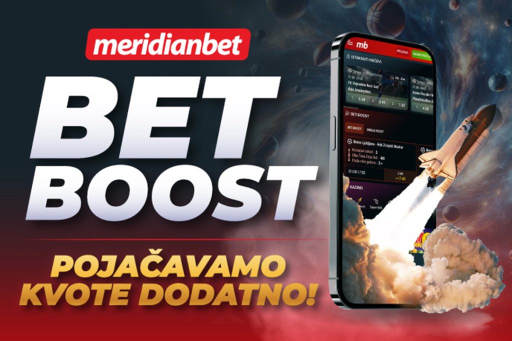 Ne propusti priliku da iskoristiš Betboost na meč Partizan – Radnički 1923! Registruj se na meridianbet.rs sajtu ili mobilnoj aplikaciji, verifikuj svoj nalog i odmah dobijaš čak 5 dana bonusa u iznosu do 6.500 RSD!