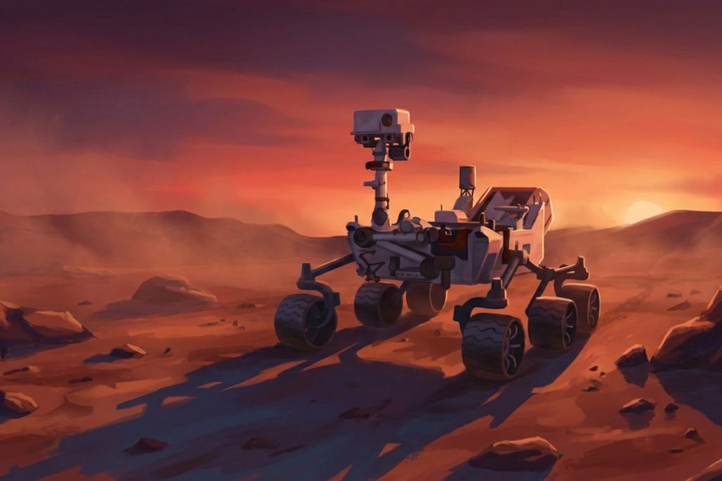 Rover Kjuriositi sleteo je na Mars 2012. godine, a NASA ga je programirala da svake godine na dan sletanja „proslavi rođendan“.