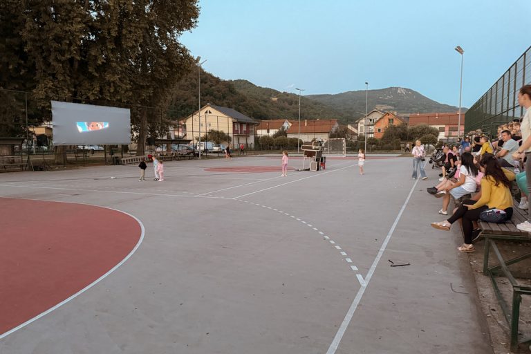 U okviru Dana Drinske regate Ljubovija 2026, sinoć su u Ljuboviji održana dva programska sadržaja — bioskop na otvorenom na sportskom terenu kod stare osnovne škole i muzički program Drina festa na stadionu FK „Drina“.